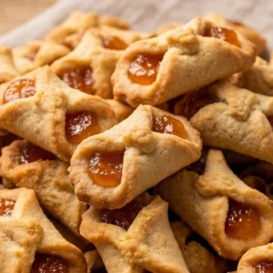 Biscotti farfalline di pasta frolla con cuore di marmellata di albicocca