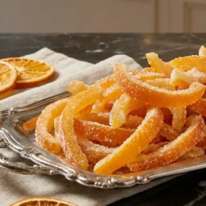Biscotti scamorza all'arancia con scorrette candite siciliane